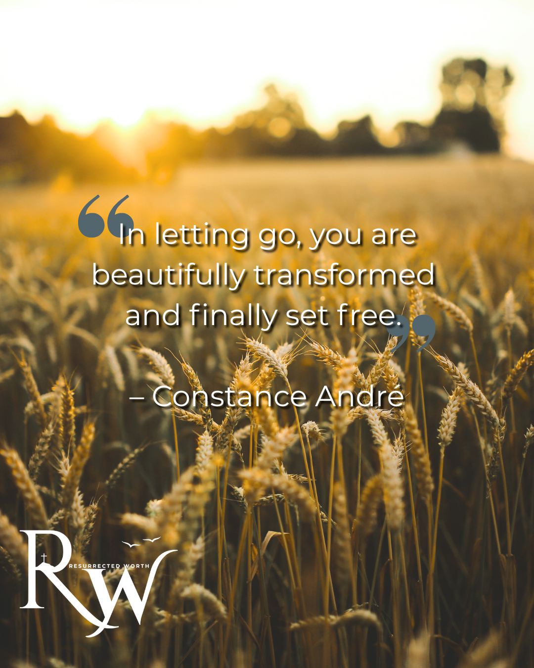In letting go, you are beautifully transformed and finally set free. — Constance André